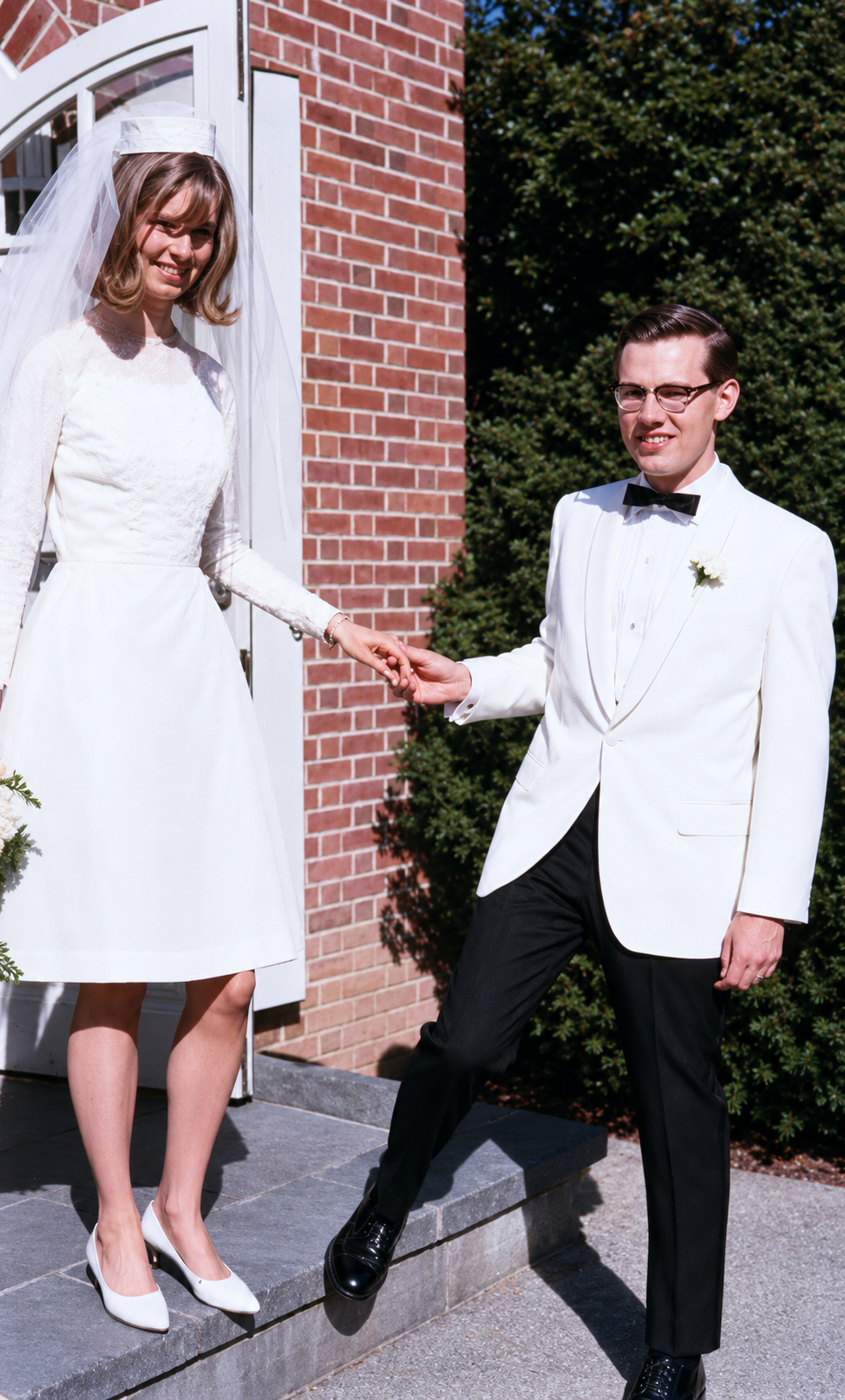 Jim and Aleda on their wedding day